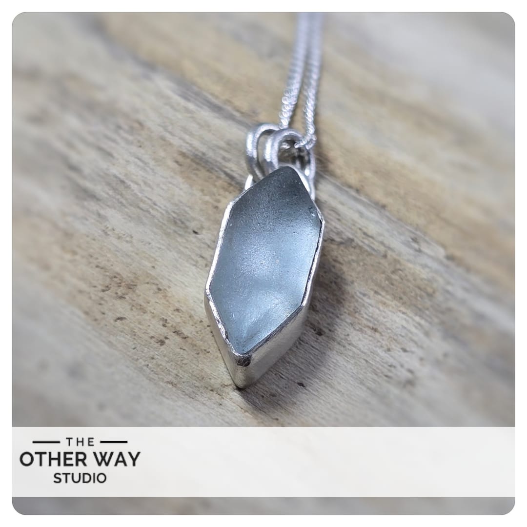 Recycled Silver & Sea Glass