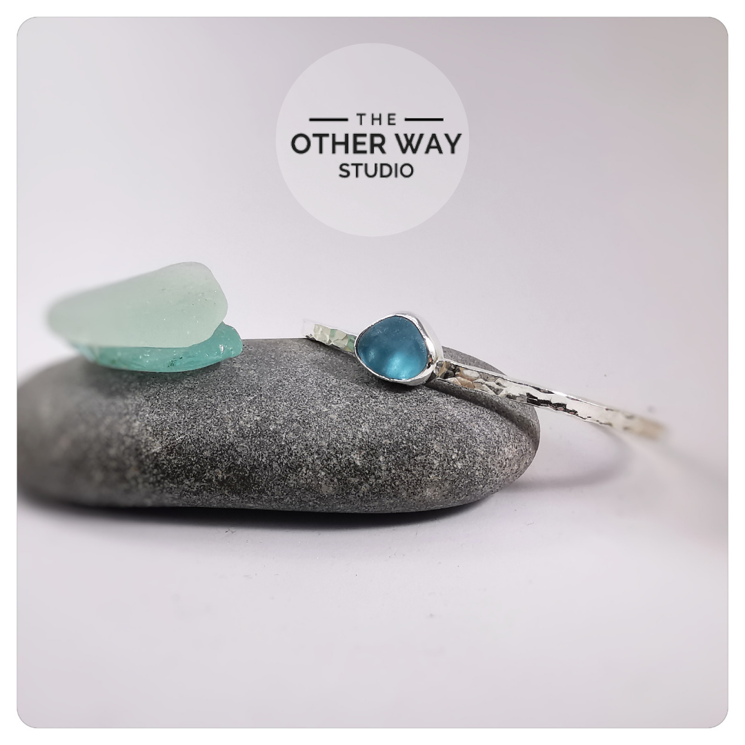 Sea glass 2025 cuff bracelet